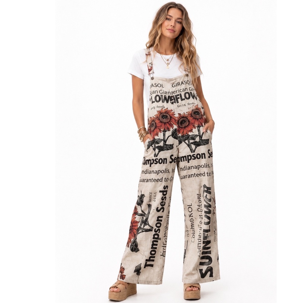 Sunflower Overalls Jumpsuit